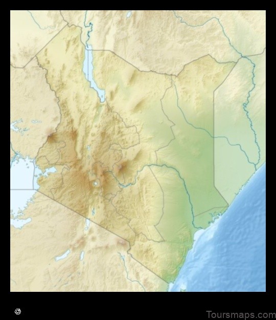 Map of Kerugoya Kenya