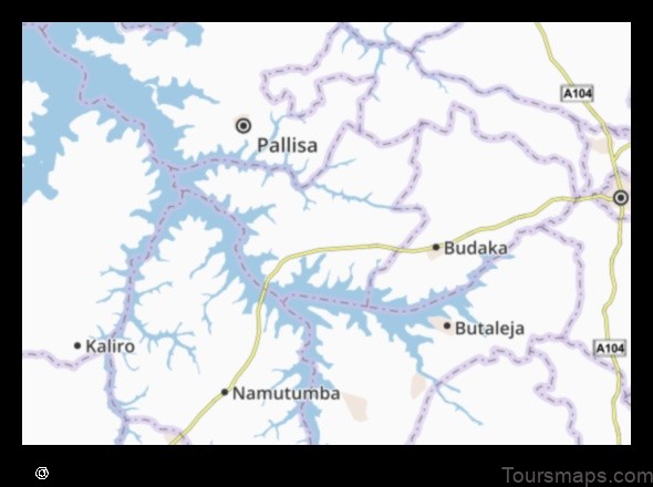 Map of Kibuku Uganda