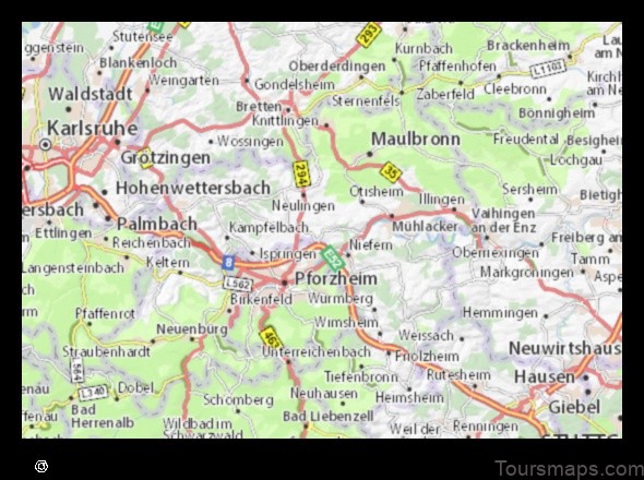 Map of Kieselbronn Germany