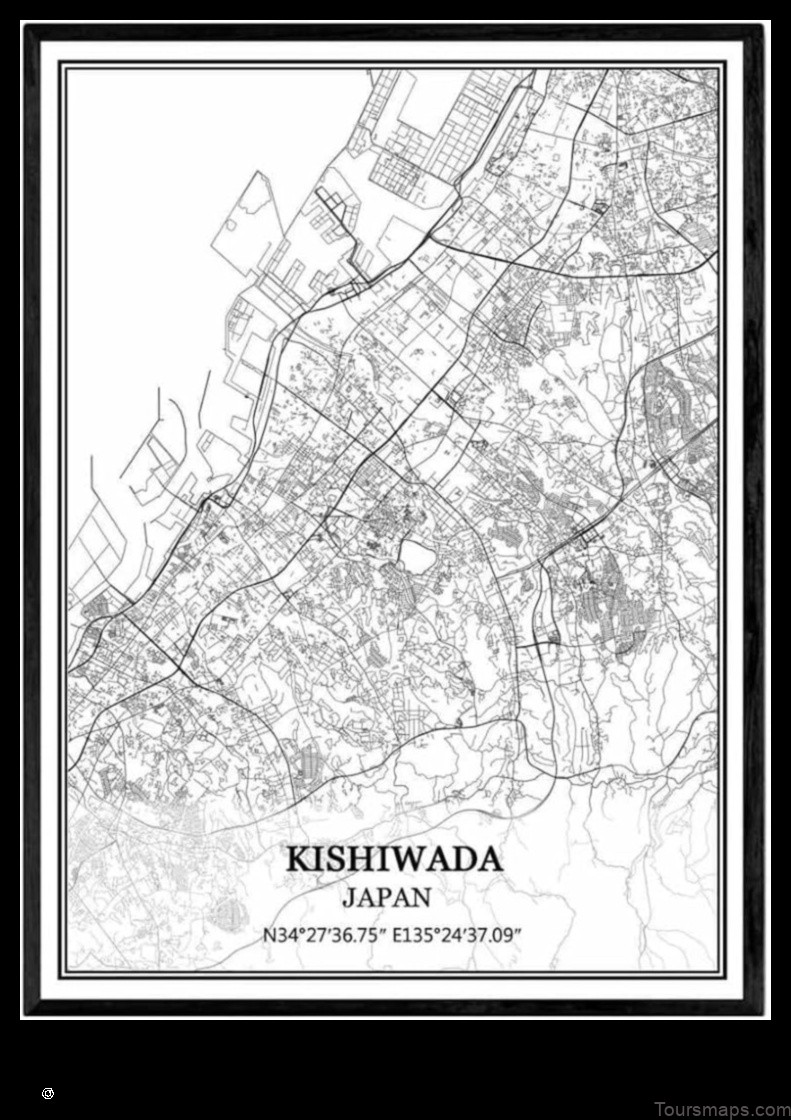 Map of Kishiwada Japan