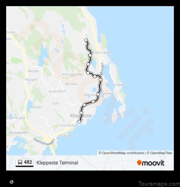 Map of Kleppestø Norway