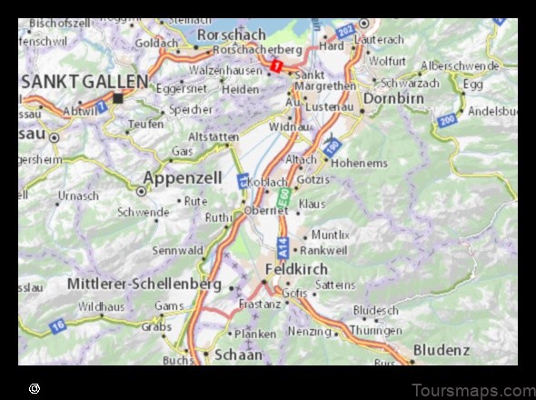 Map of Koblach Austria