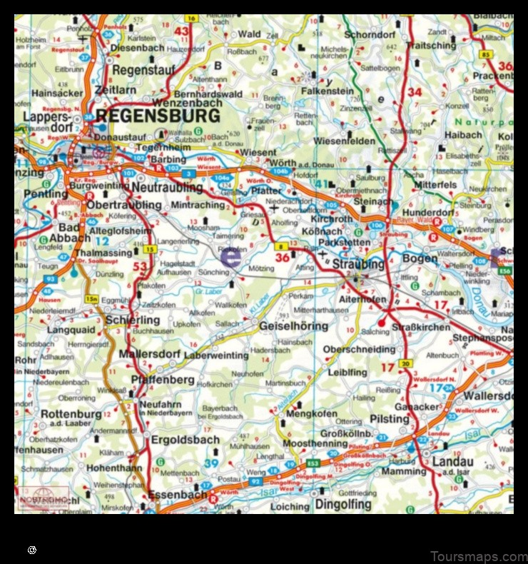 Map of Köfering Germany