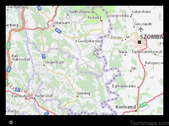 Map of Kohfidisch Austria