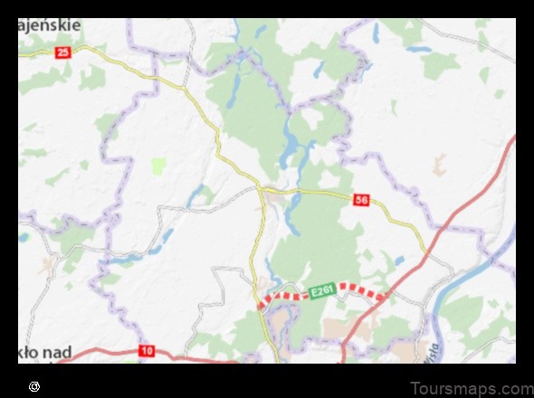 Map of Koronowo Poland