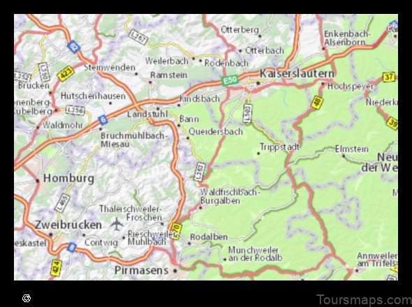 Map of Krickenbach Germany