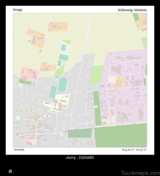 Map of Kropp Germany