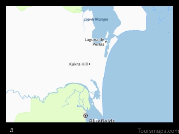 Map of Kukra Hill Nicaragua