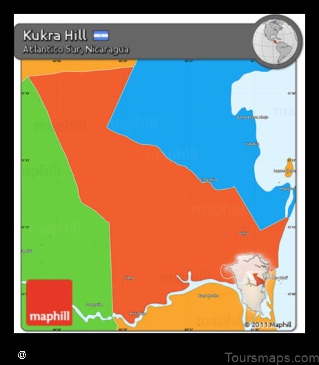 Map of Kukra Hill Nicaragua