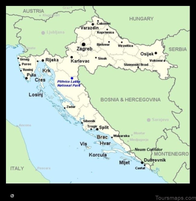 Map of Kuršanec Croatia