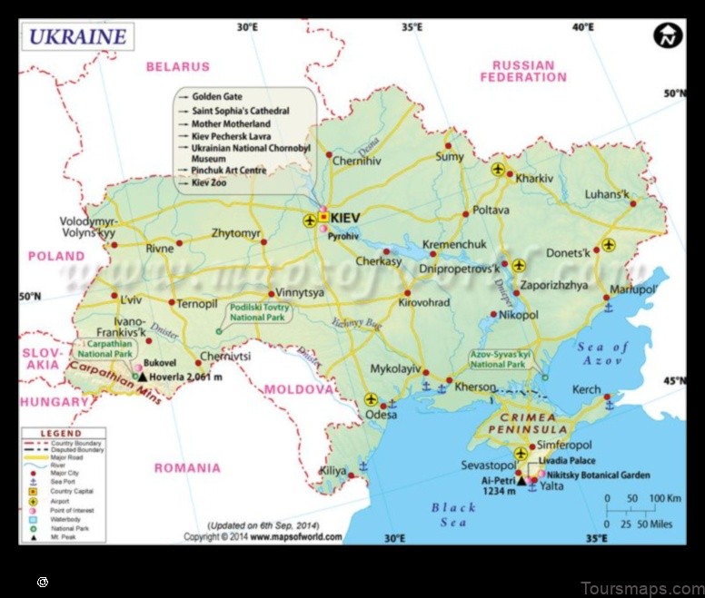 Map of Kyrnychky Ukraine