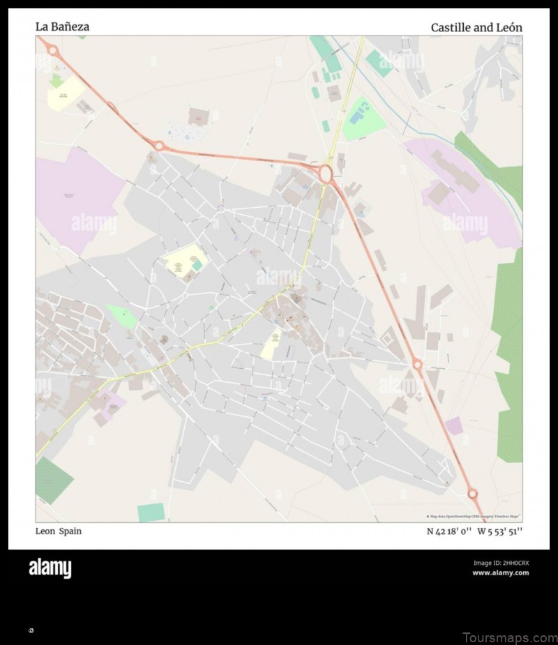 Map of La Bañeza Spain