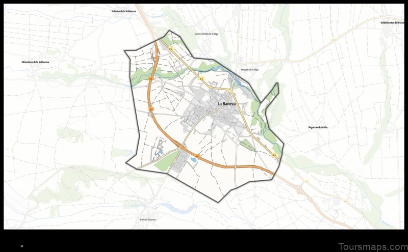 Map of La Bañeza Spain