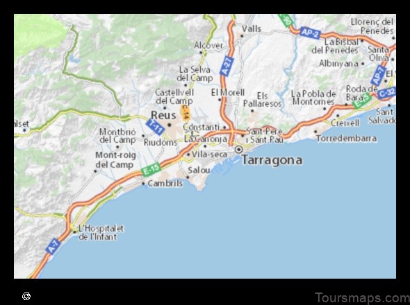 Map of La Canonja Spain