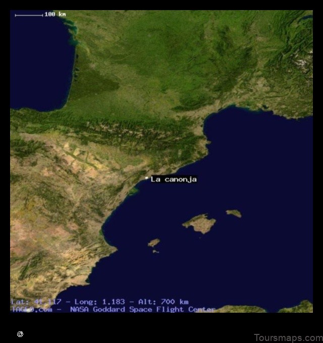 Map of La Canonja Spain