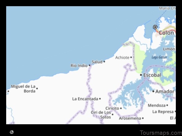 Map of La Ensenada Panama