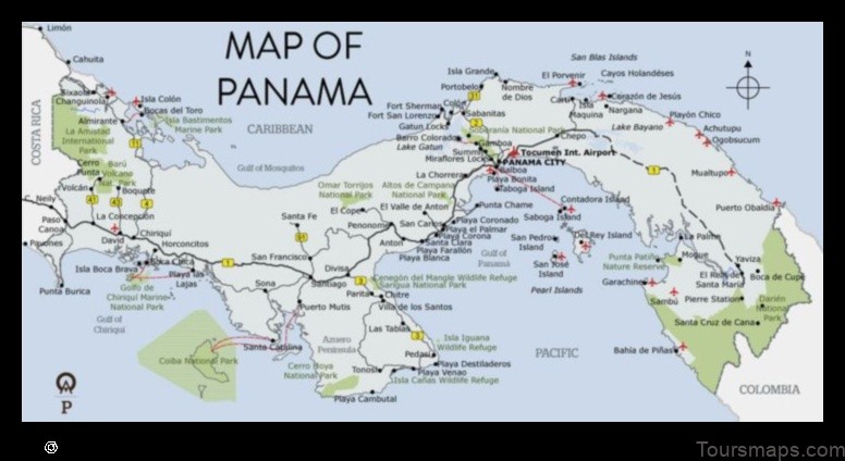 Map of La Ensenada Panama