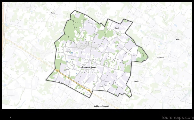 Map of La Lande-de-Fronsac France