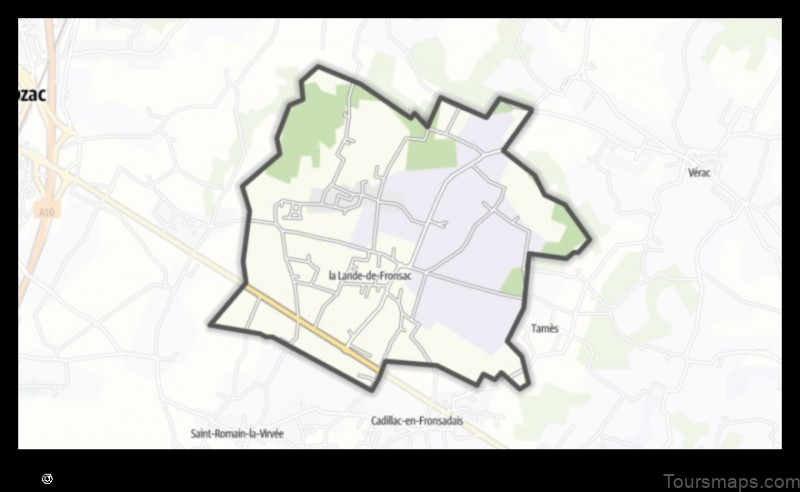 Map of La Lande-de-Fronsac France