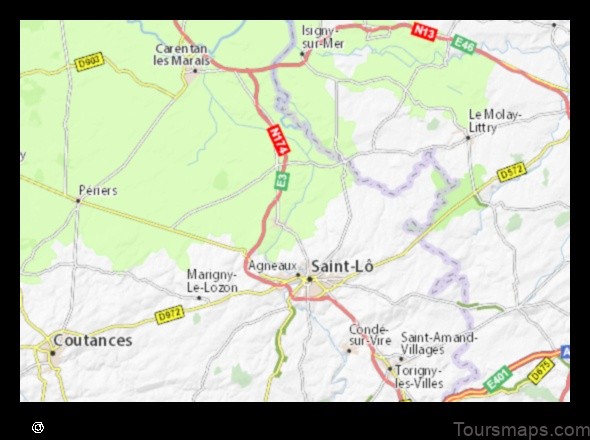 Map of La Meauffe France