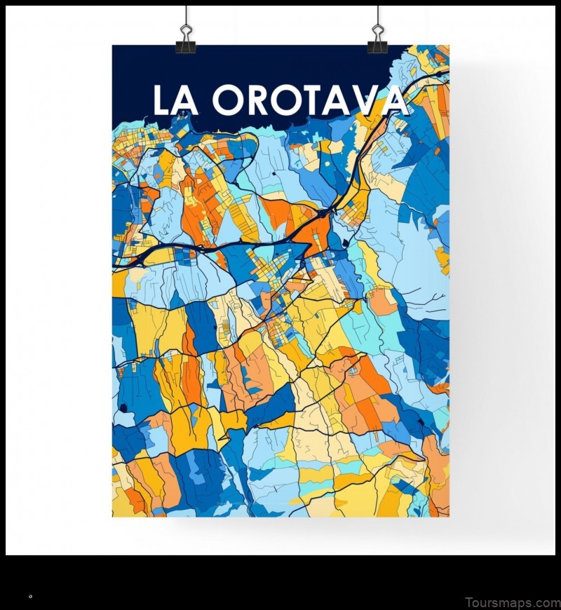 explore la orotava spain with this detailed map