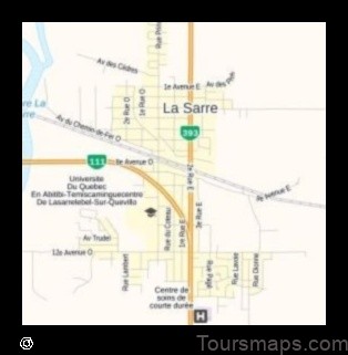 Map of La Sarre Canada