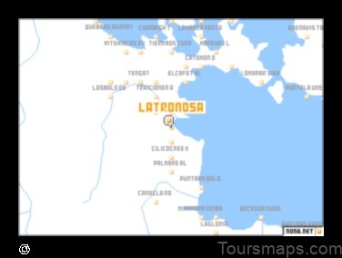 Map of La Tronosa Panama