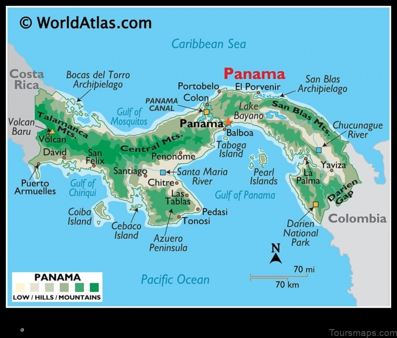 Map of La Tronosa Panama