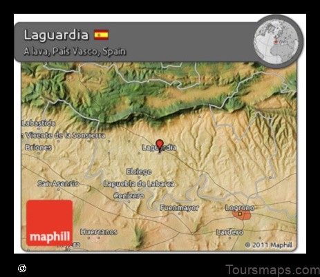 Map of Laguardia Spain