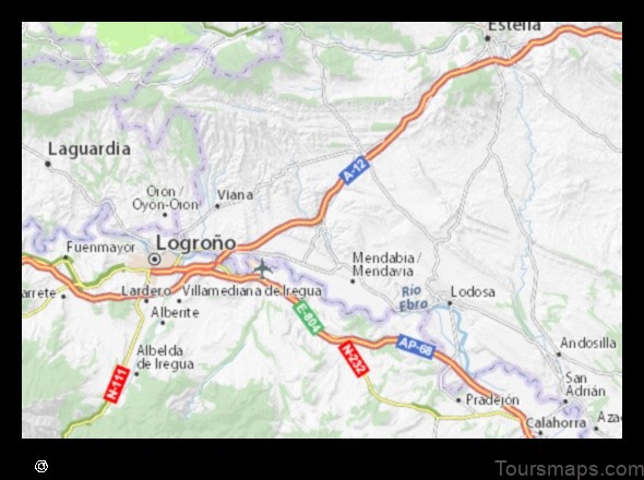 Map of Lazagurría Spain