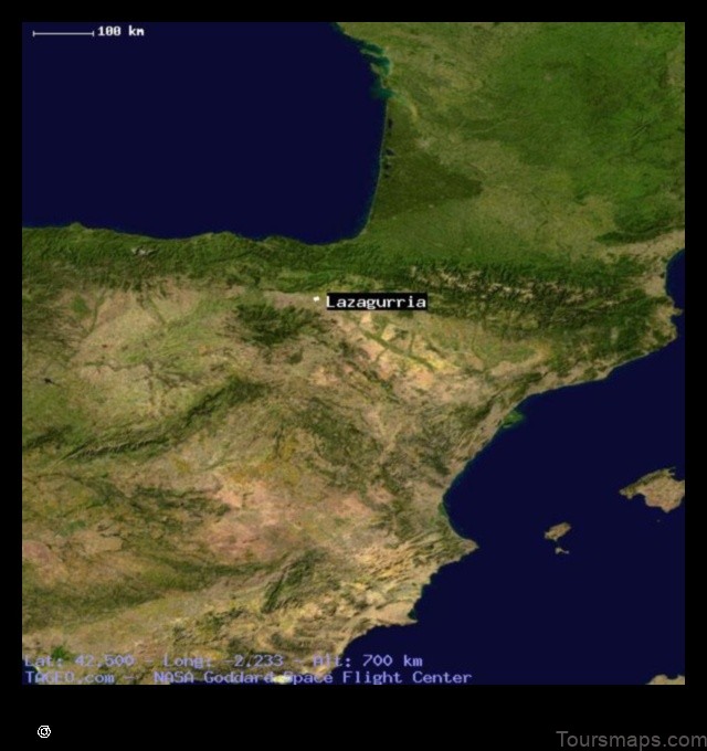 Map of Lazagurría Spain