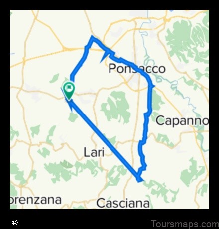 Map of Le Casine-Perignano-Spinelli Italy