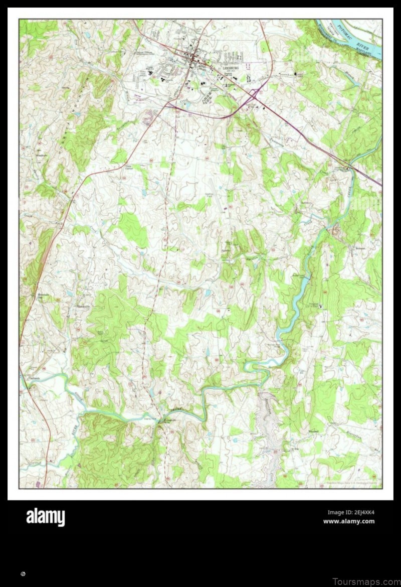 Map of Leesburg United States