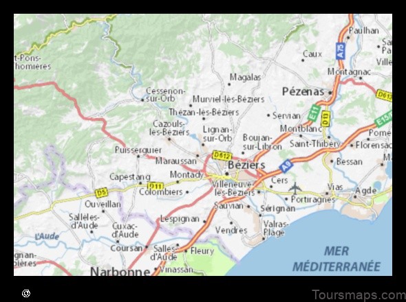 explore lignan sur orb france with this detailed map