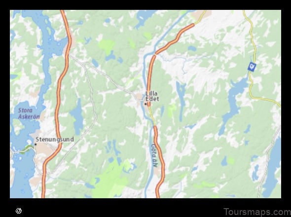 Map of Lilla Edet Sweden