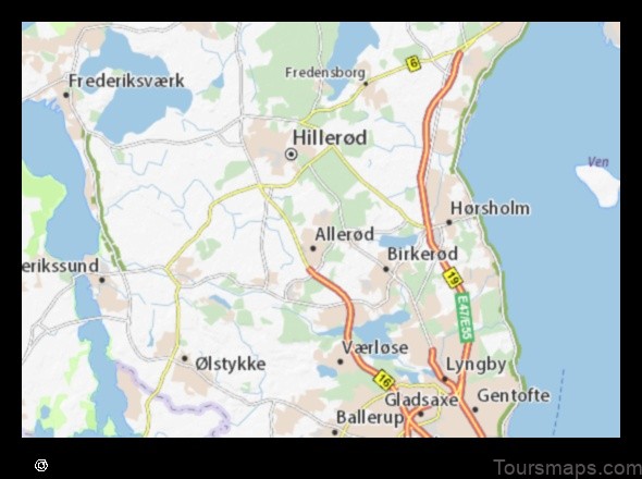 Map of Lillerød Denmark