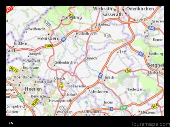 Map of Linnich Germany