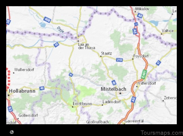 Map of Loosdorf Austria