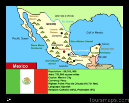 Map of Los Cues Mexico