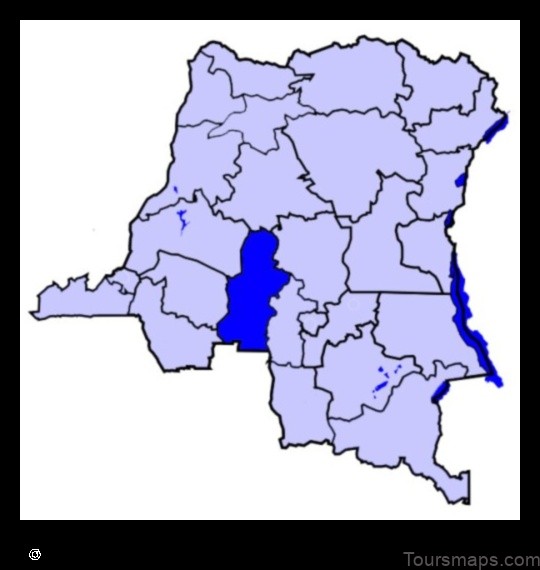 Map of Luebo Congo, Democratic Republic of the