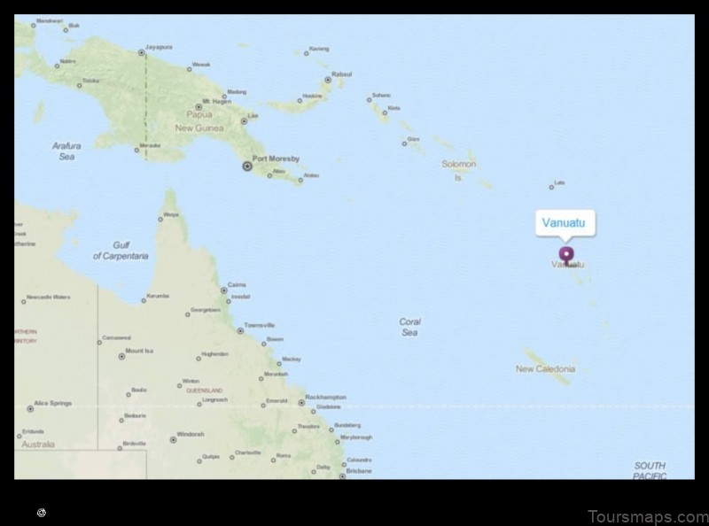 Map of Luganville Vanuatu