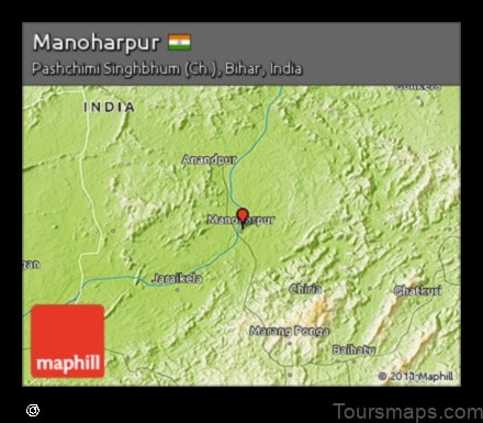 Map of Manoharpur India