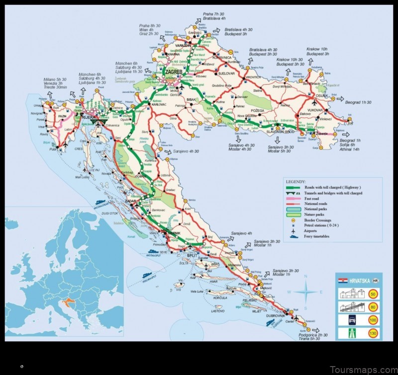 Map of Markovac Trojstveni Croatia