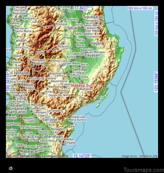 Map of Masaya Sur Philippines