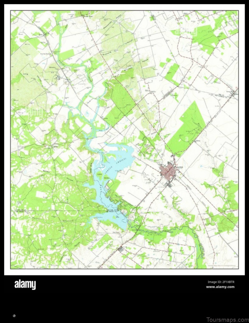 Map of Mathis United States