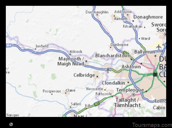 Map of Maynooth Ireland