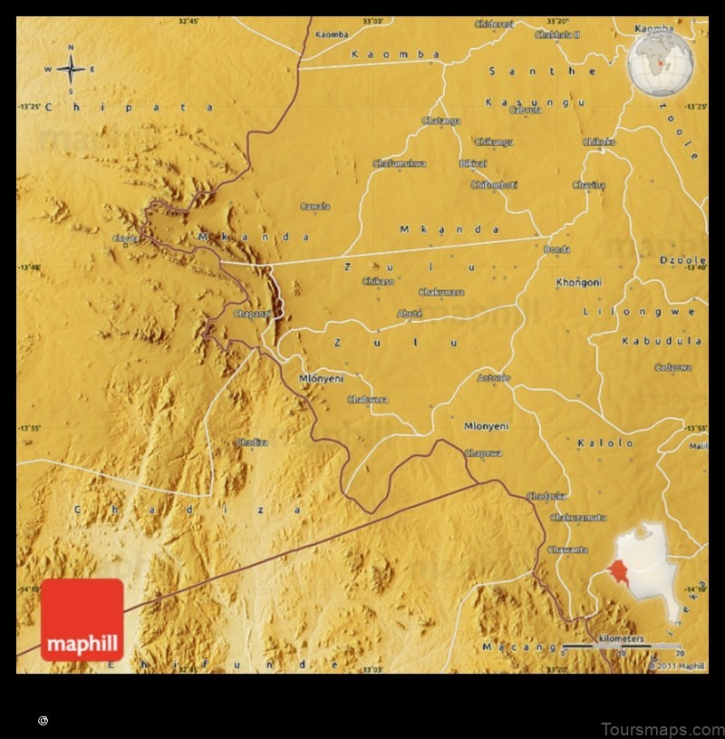 explore mchinji malawi with this detailed map