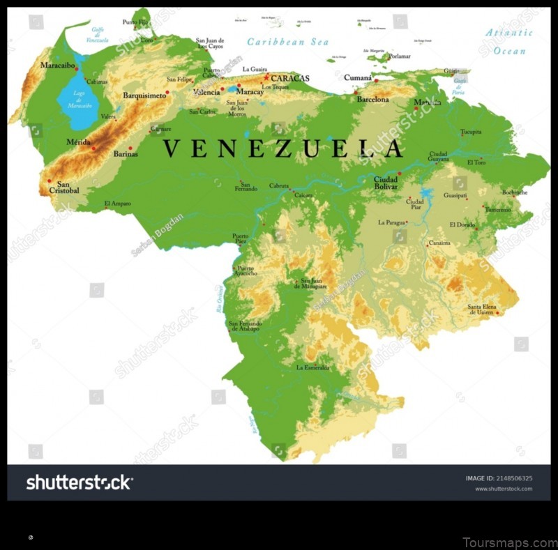 Map of Mérida Venezuela, Bolivarian Rep. of