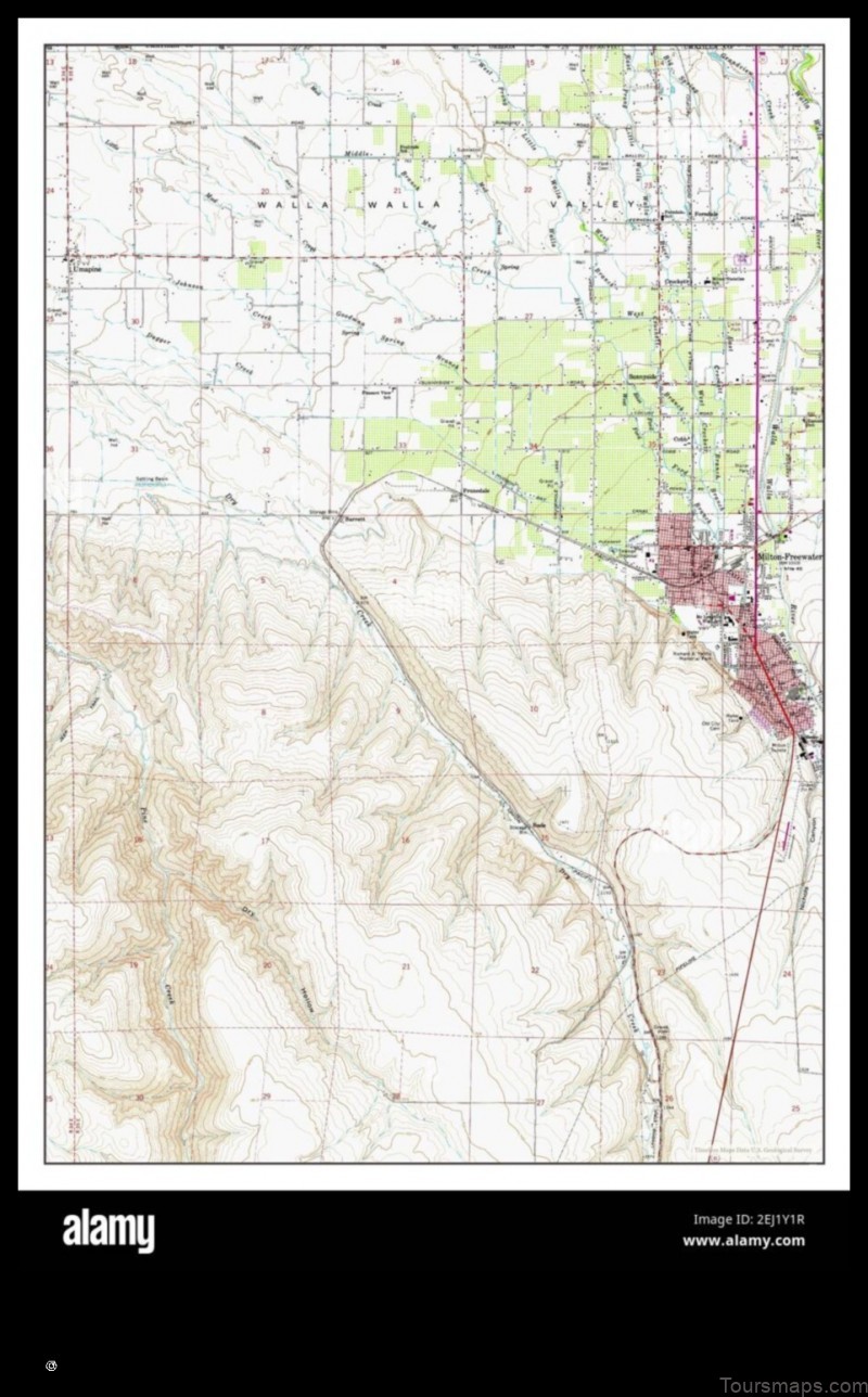 Map of Milton-Freewater United States