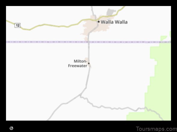 Map of Milton-Freewater United States